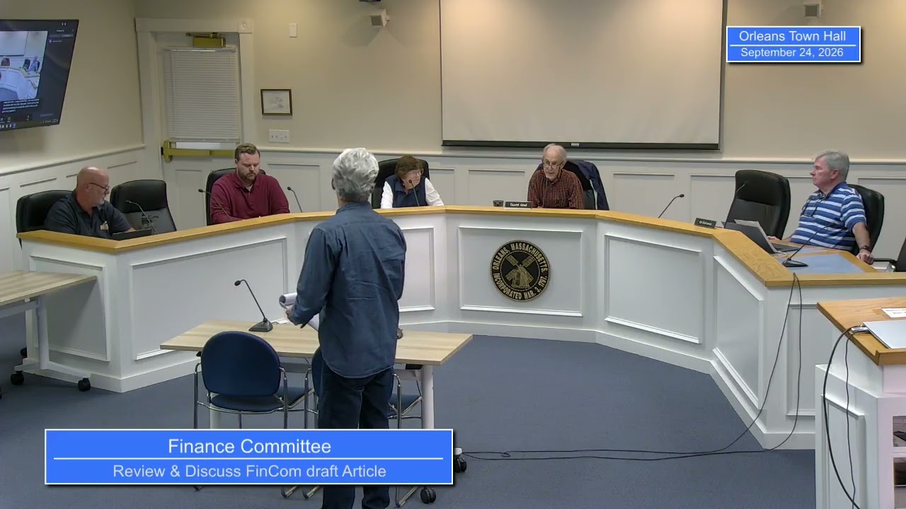 From the Finance Committee