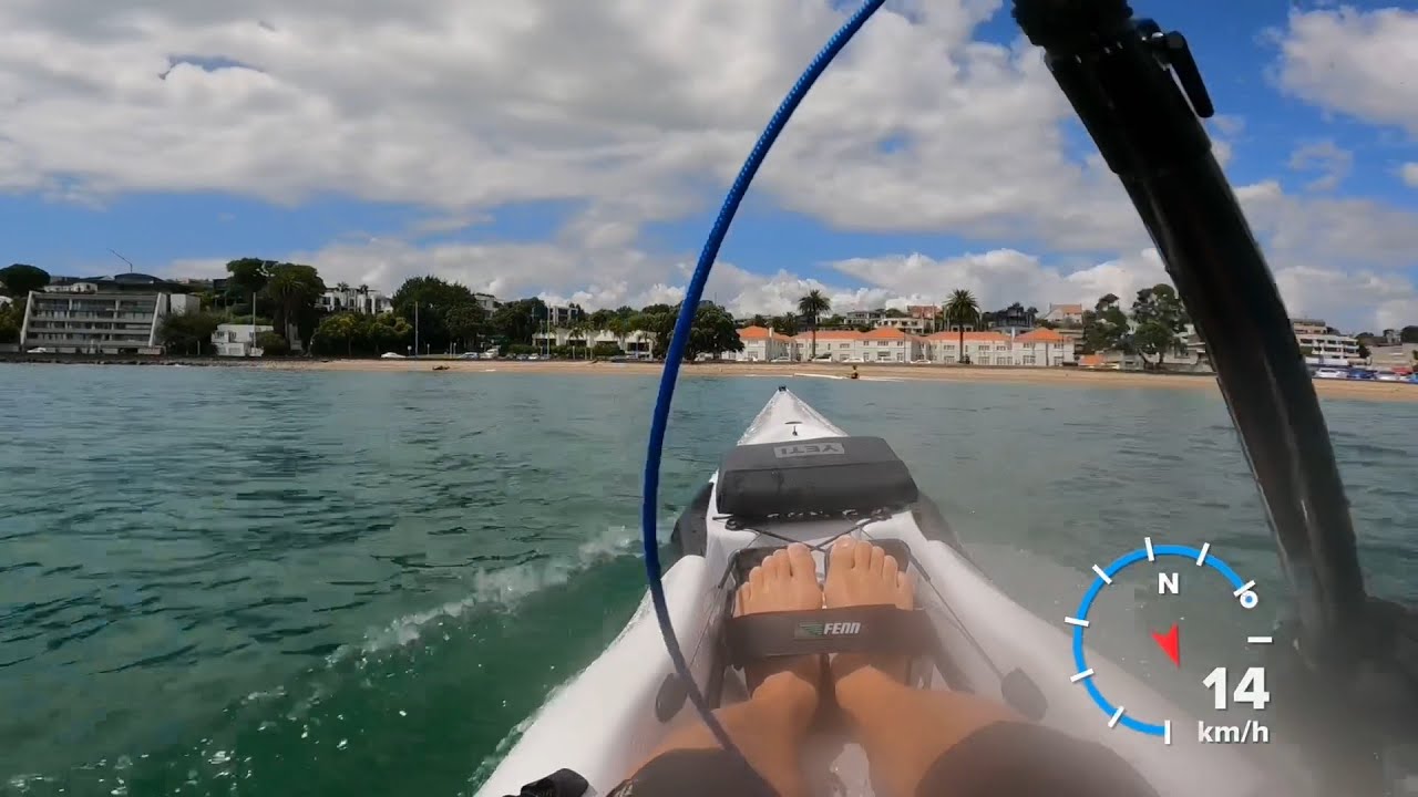 Paddling the Fenn Bluefin S surfski