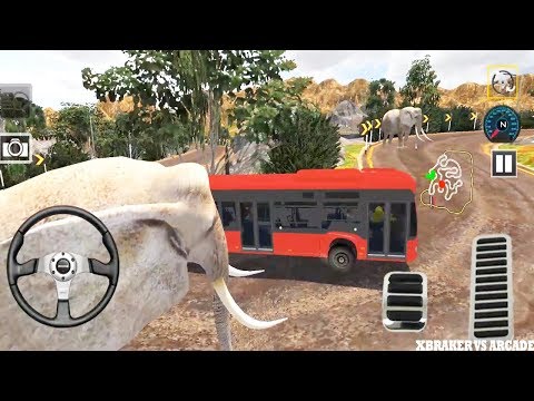 US Offroad Bus Driving Simulator 2018 | Red Bus Driving Mountain Road - Android GamePlay FHD