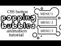 CSS Button Animation Tutorial | Popping Bubbles Hover Effect