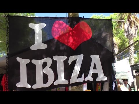 Spain Balearic Island Ibiza - traditional Punta Arabi Hippy Market in Es Canar