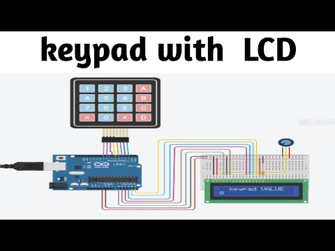 How to use 4x4 Keypad with Arduino Uno And print on LCD 16x2. Tinkercad ...
