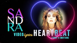 SANDRA Heartbeat (That&#39;s Emotion) Lyrics Video 2022