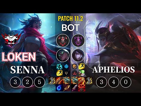 JDG LokeN Senna vs Aphelios Bot - KR Patch 11.2