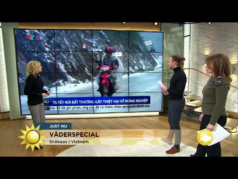 Uppochnedvändavärlden: "Värmebölja i Sverige och snökaos i Vietnam" - Nyhetsmorgon (TV4)