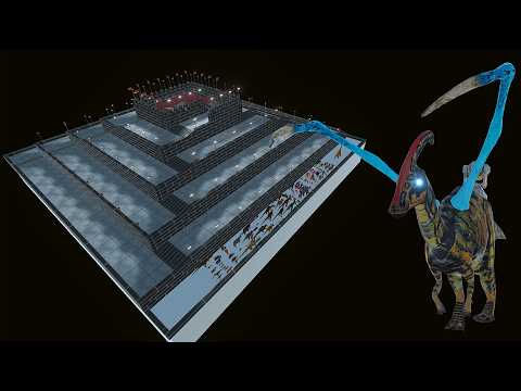 ESCAPE FROM ALIEN PARASAUROLOPHUS - ARBS - Animal Revolt Battle Simulator