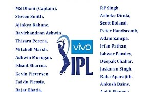IPL 10 2017 All Teams & Player List (Indian Premier League)