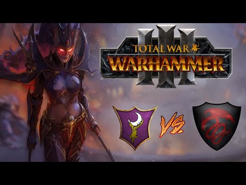Hellebron ROLLS OUT! Vampire Counts vs Dark Elves - Total War Warhammer 3