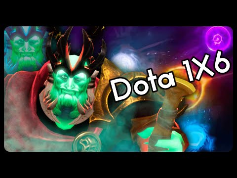 Unkillable and 200+ AOE Damage!! Wraith King in Dota 1x6