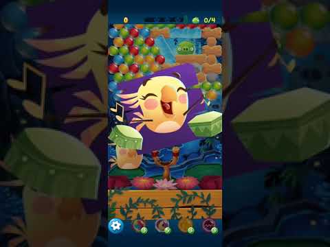Angry birds pop bubble shooter level 105 3 STARS NO BOOSTER