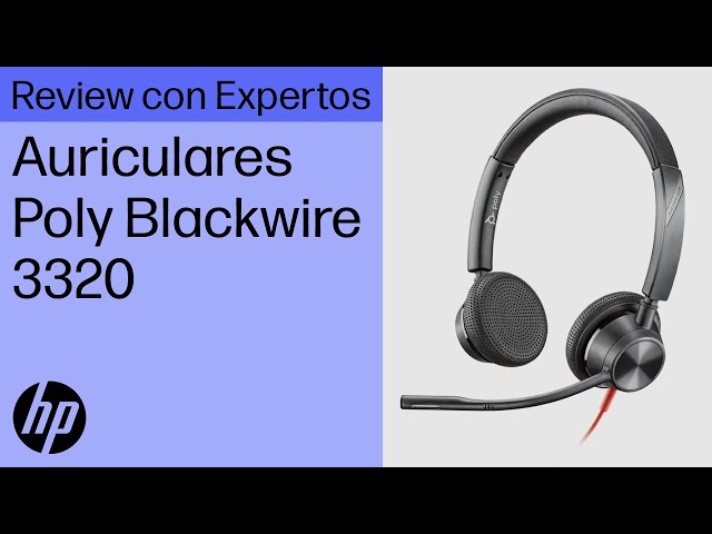 Vídeo relacionado con Auricular Poly Blackwire 3220 con cable - Micrófono con cancelación de ruido - Diseño estéreo - Conexión a PC/Mac mediante USB-C o USB-A - Funciona con Teams y Zoom