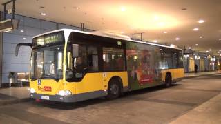 Busse in Berlin Steglitz Haltestelle Kreisel - BVG Citaro MAN Volvo [1080p]