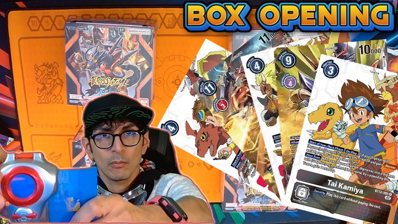 DIGIMON CARD GAME BT12 Across time 4 Booster Box Opening | How many pulls are Alternate Arts ?!?!?