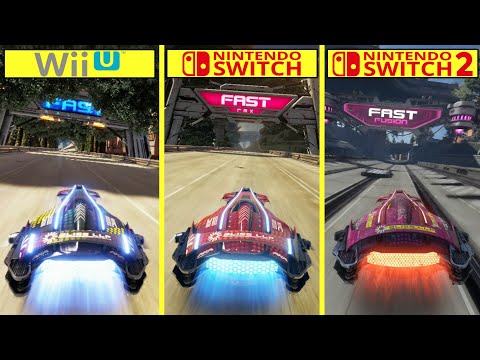 Fast Fusion vs Fast RMX vs Fast Racing Neo Graphics Comparison | Switch 2 vs Switch vs Wii U