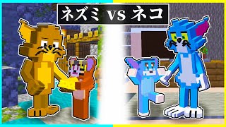 (1) - ⭐ネズミに生まれた子供 vs ネコに生まれた子供のトムとジェリー対決🔥【まいくら/マインクラフト】