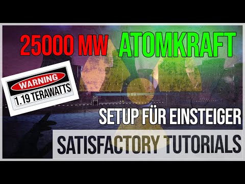 SATISFACTORY TUTORIAL: Nuclear Power and Recycling Setup for Beginners