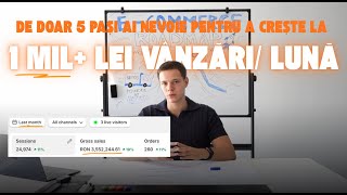 De doar 5 pași ai nevoie pentru a crește la 1MIL+ lei vânzări/ lună.