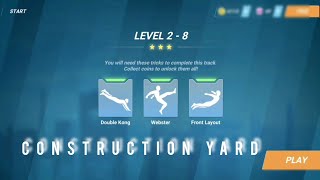 vector-construction yard level 2-8 full video new tricks full Walkthrough
