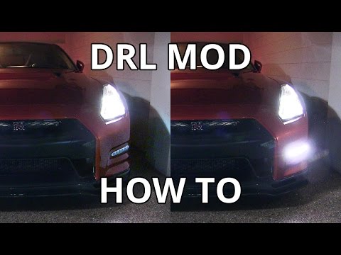 HOW TO: DAYTIME RUNNING LIGHTS (DRL) MOD ON NISSAN GTR