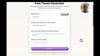 Free ai thesis generator for student or teacher