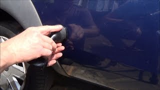 Trying to FIX a CAR DENT with a SAT NAV holder