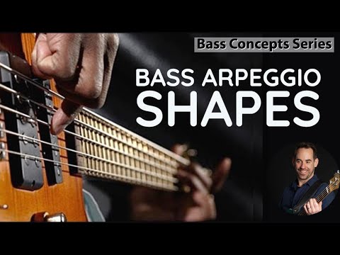 Learn Bass Guitar Arpeggio Fretboard Shapes (No.115)