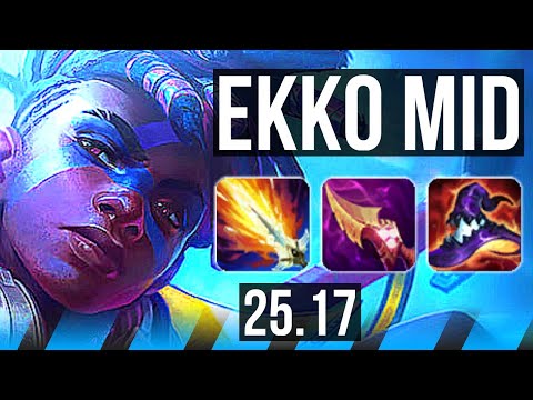 EKKO vs IRELIA (MID) | 1700+ games, Legendary | EUW Challenger | 25.17