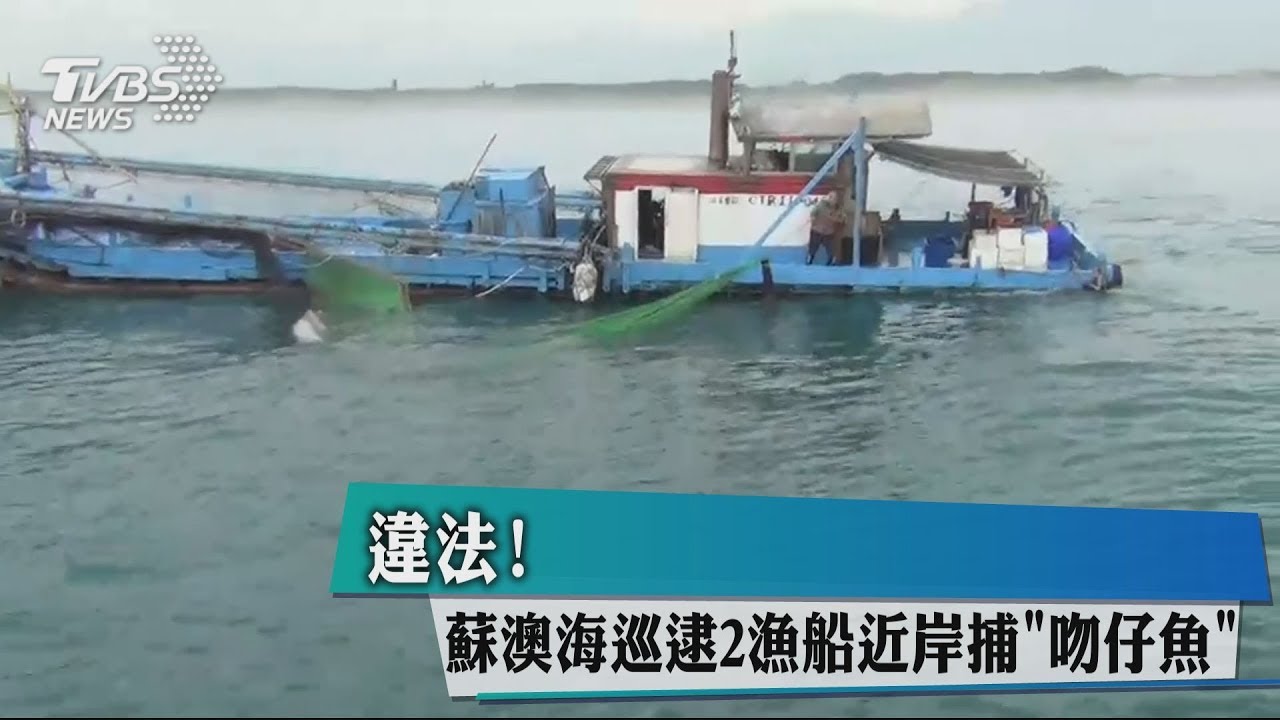 違法! 蘇澳海巡逮2漁船近岸捕「吻仔魚」