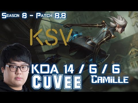 KSV CuVee CAMILLE vs GANGPLANK Top - Patch 8.8 KR Ranked