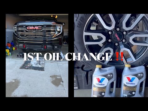 1ST OIL CHANGE ON THE 2023 GMC SIERRA1500 AT4