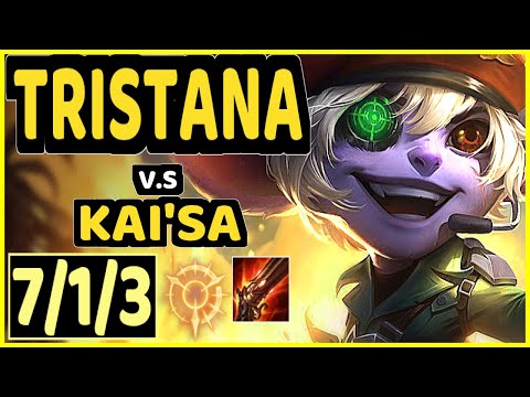 KRAMER (TRISTANA) vs KAI'SA - 7/1/3 KDA BOTTOM ADC GAMEPLAY - KR Ranked GRANDMASTER