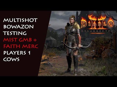 Physical Bowazon Series: Mist Grand Matron Bow + Faith Merc, P1 Cows - Diablo 2 Resurrected