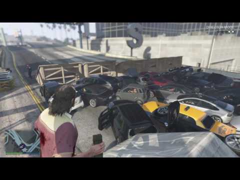 GTA V Epic Traffic Jam NUKED!!!