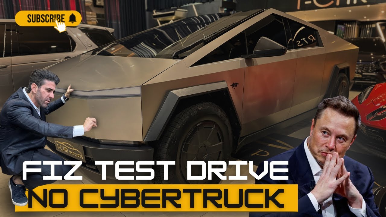 FIZ TEST DRIVE NO TESLA CYBERTRUCK DO ELON MUSK