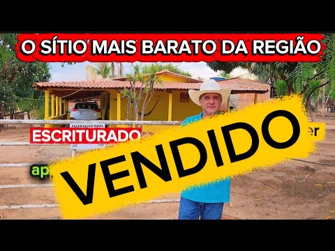 SÍTIO COM ESCRITURA. APENAS 180.000.VERDELÂNDIA-MG 