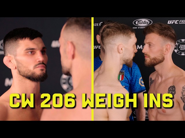 CW 206 Unplugged Weigh-Ins & Faceoffs | Binder vs Uçar