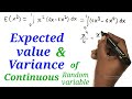 Expected value & Variance of Continuous Random Variable | 12th HSC(Sci, Com, Arts) | Probability