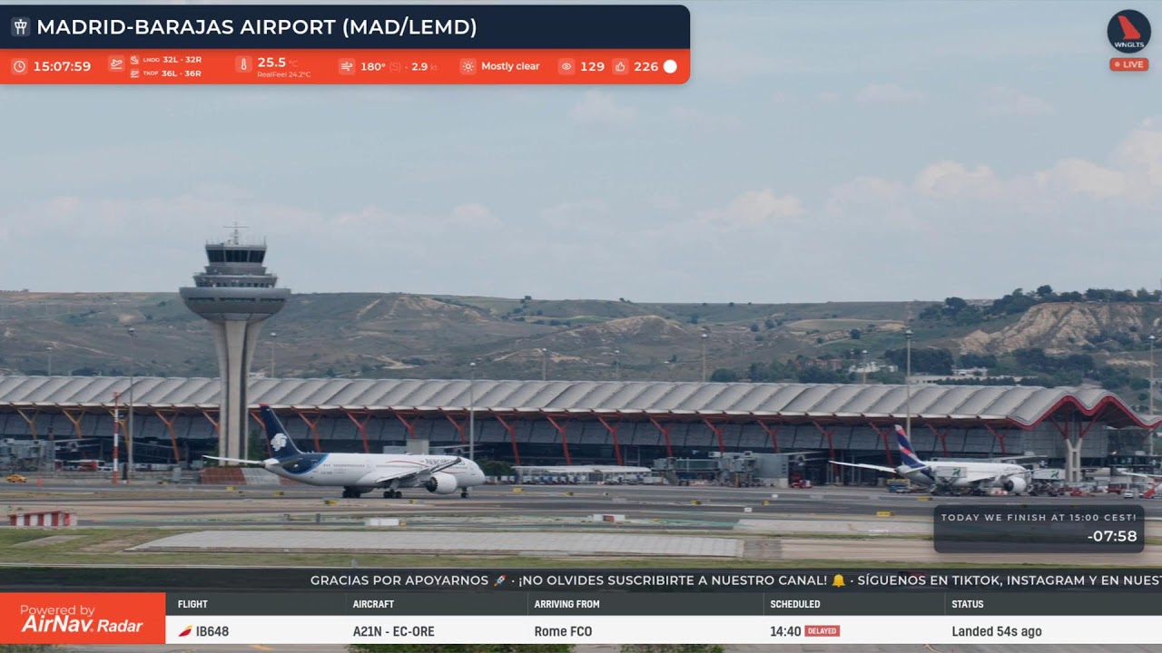 🔴 LIVE Plane Spotting Madrid-Barajas Airport ✈️ | 18/04/2026