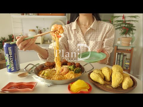 Making Cute Chicken Drumsticks for my Puppy Sister, Creamy Mala Tteokbokki, Fish Jerky Fritters