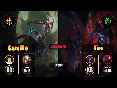 Flame CAMILLE (Top) [Conqueror] VS SION - Master KR Patch 10.15