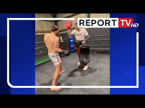 Report TV -Kledi Disha, emigranti nga Kukësi që po shkëlqen në MMA: Anglezit i tregova kush jam