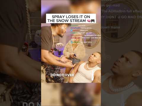 Young Spray loses it on the snow stream 😤😭    #clips #mindgames #ukdrill