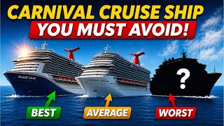 Ranked top 7 cruise from Carnival and the one you should not cruise on