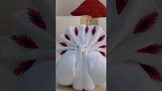 Download lagu HOW TO MAKE TOWEL  PEACOCK | TOWEL ORGAMI. mp3