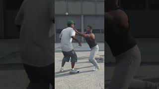 Lamar getting into a fight GTA5