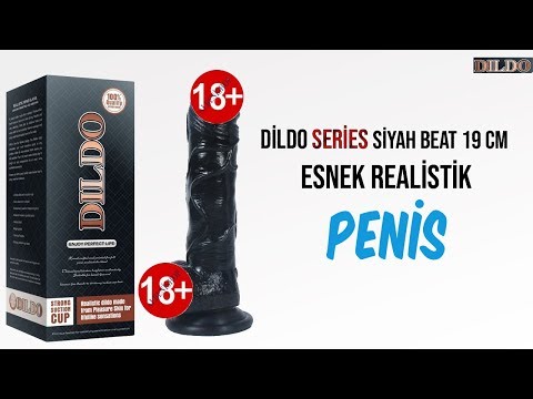 Dildo Series Siyah Beat 19 Cm Esnek Realistik Penis Dildo