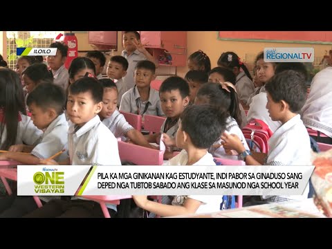 One Western Visayas: DEPED, ginaduso nga tubtob Sabado ang klase sa masunod nga school year