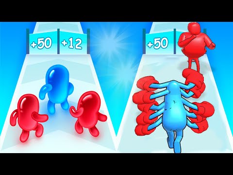 Level Up Runner  High Score Join blob Clash vs Human Run  - Mob Runner Gameplay  Max Levels