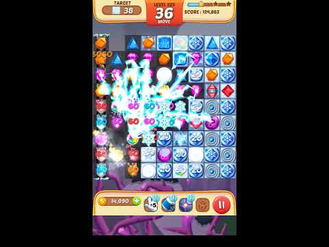 Jewel Match King Level 325 - Walkthrough ( No Booster )