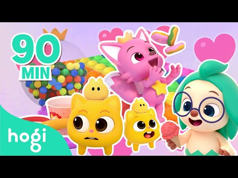 🍭 Yes Papa Song with Colorful Yummy Treats and More｜Happy Valentine's Day! 💗｜Hogi Pinkfong
